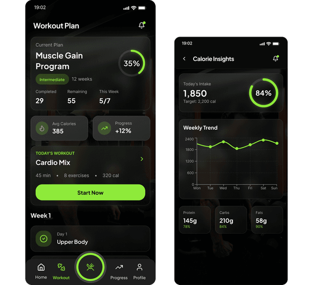 Workout plan — Muscle Gain Program